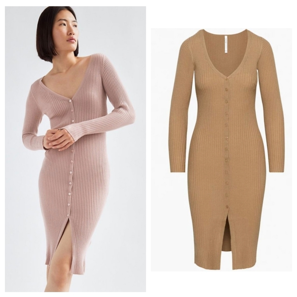 BABATON Avalon Dress Wool Long Sleeve Midi Aritzia XS